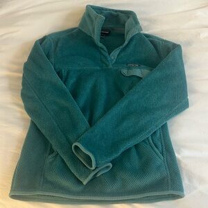 Patagonia Blue/Green Re-Tool Half Snap Pullover Size M